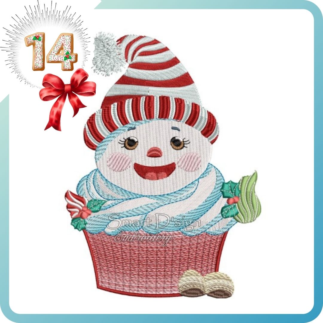 CUPCAKE SNOWMAN