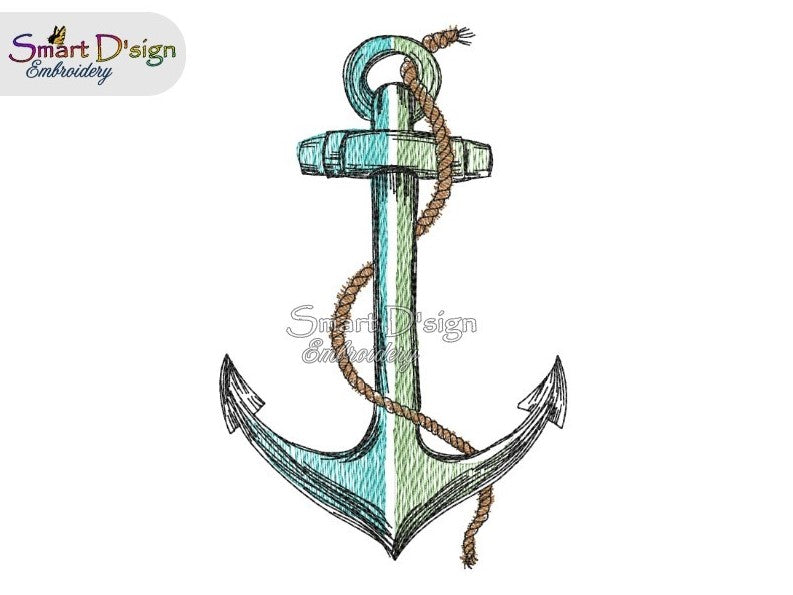 ANCHOR Maritime Doodle Outline