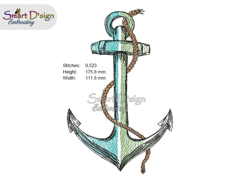 ANCHOR Maritime Doodle Outline