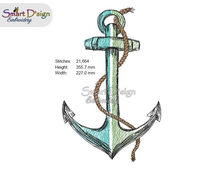 ANCHOR Maritime Doodle Outline