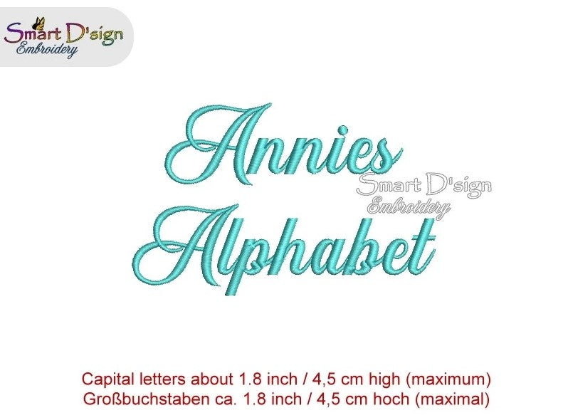 ANNIES ABC – Stickschrift und BX-Schrift