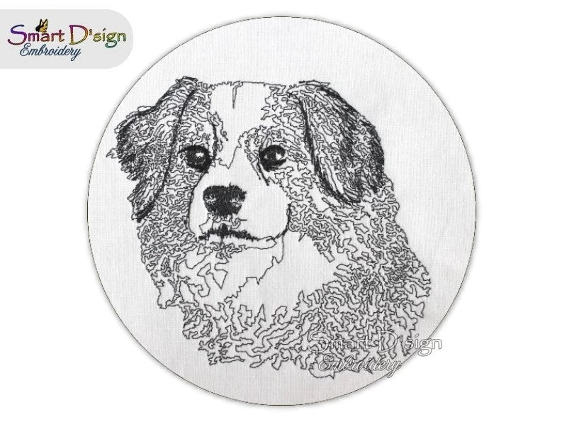 AUSTRALIAN SHEPHERD PORTRAIT - REEF STITCH