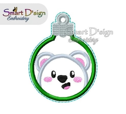 ITH POLAR BEAR CHRISTMAS BAUBLE