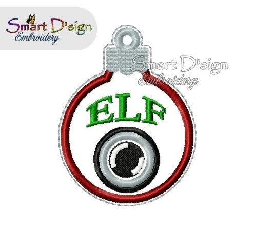 ITH ELF CAM CHRISTMAS BAUBLE