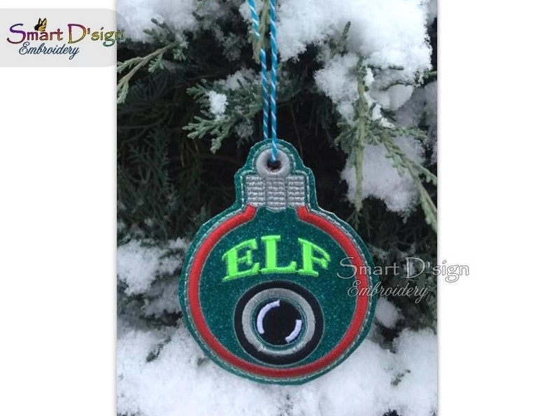 ITH ELF CAM CHRISTMAS BAUBLE