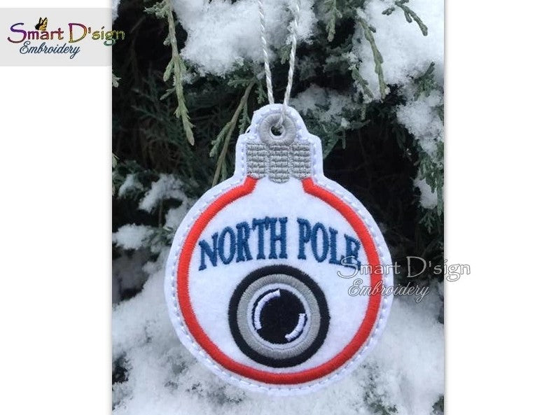 ITH NORTH POLE CAM CHRISTMAS BAUBLE