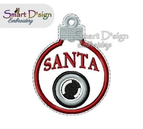 ITH SANTA CAM CHRISTMAS BAUBLE