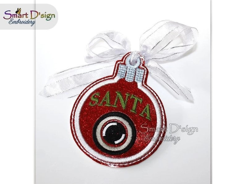 ITH SANTA CAM CHRISTMAS BAUBLE