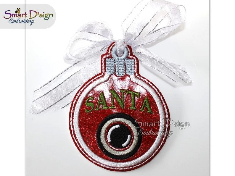 ITH SANTA CAM CHRISTMAS BAUBLE