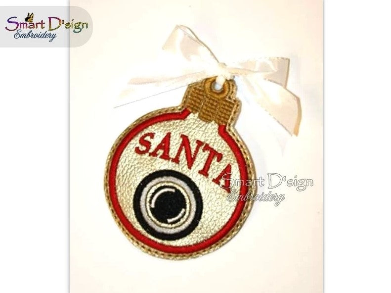 ITH SANTA CAM CHRISTMAS BAUBLE