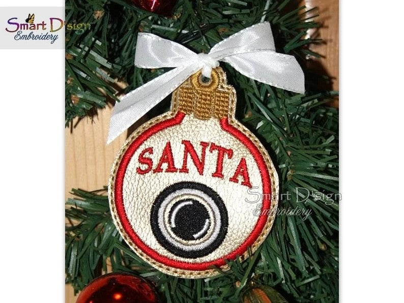 ITH SANTA CAM CHRISTMAS BAUBLE