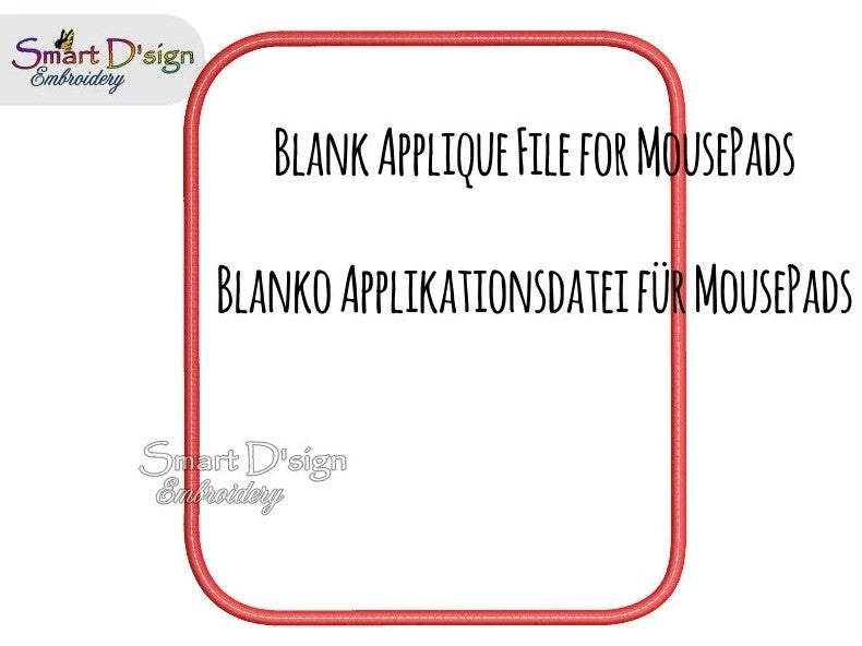 BLANKO APPLIKATION PATCH FÜR MOUSEPAD