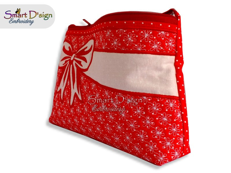 CELEBRATION - ITH QUILT ZIPPER BAG - 2 Shapes