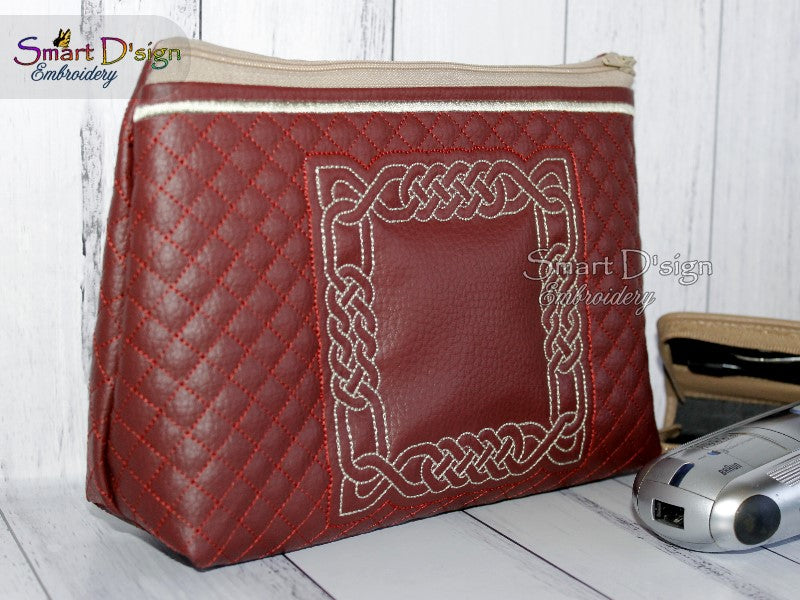 CELTIC KNOT - ITH QUILT ZIPPER BAG