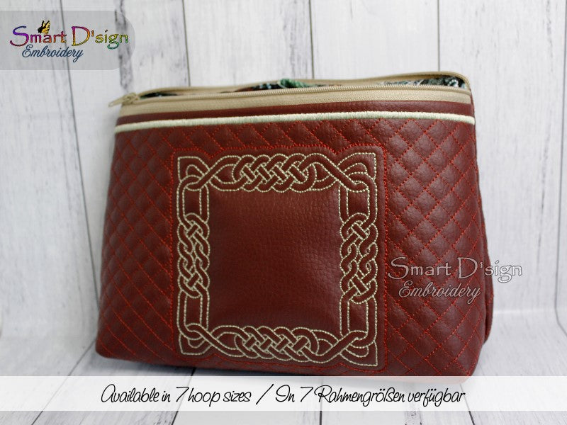 CELTIC KNOT - ITH QUILT ZIPPER BAG