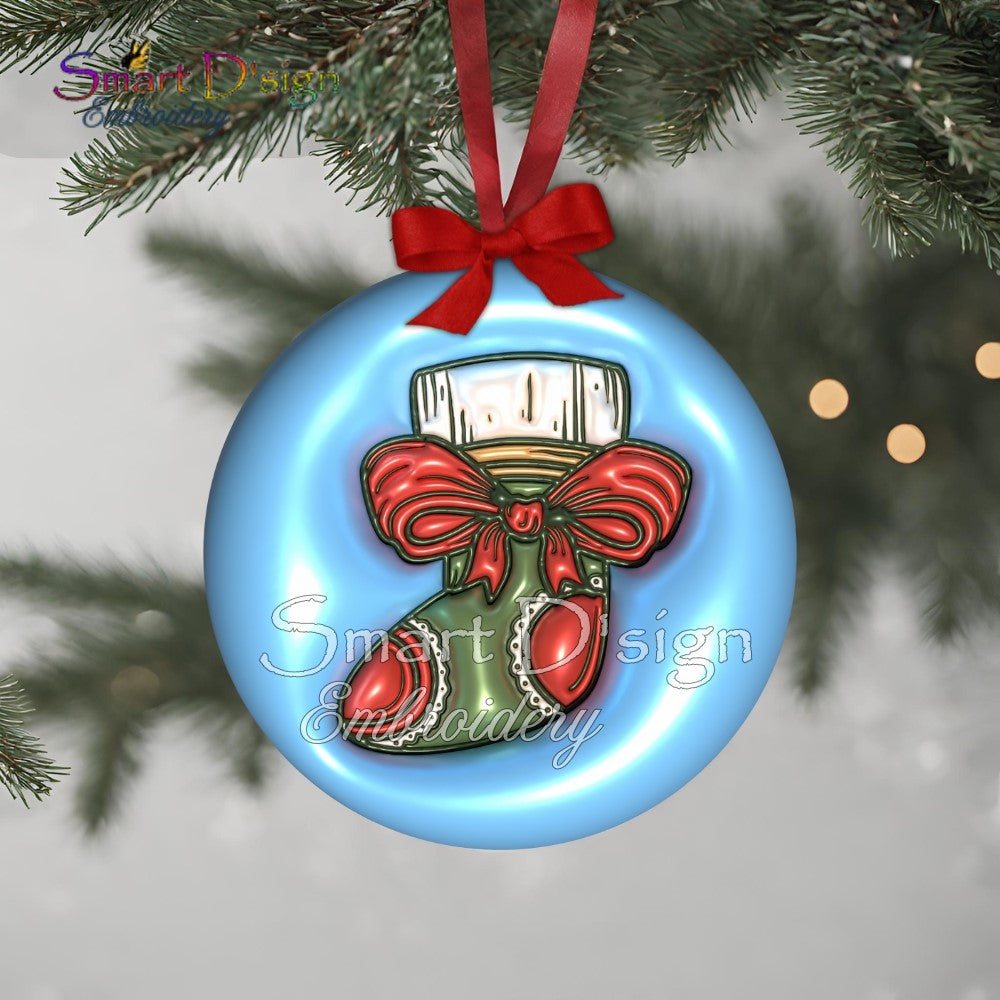 PUFFY JELLY CHRISTMAS ORNAMENTS  - Set 1