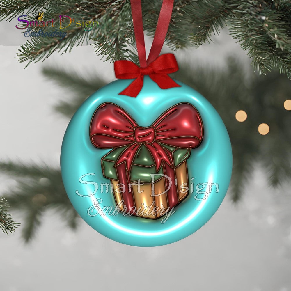 PUFFY JELLY CHRISTMAS ORNAMENTS  - Set 1