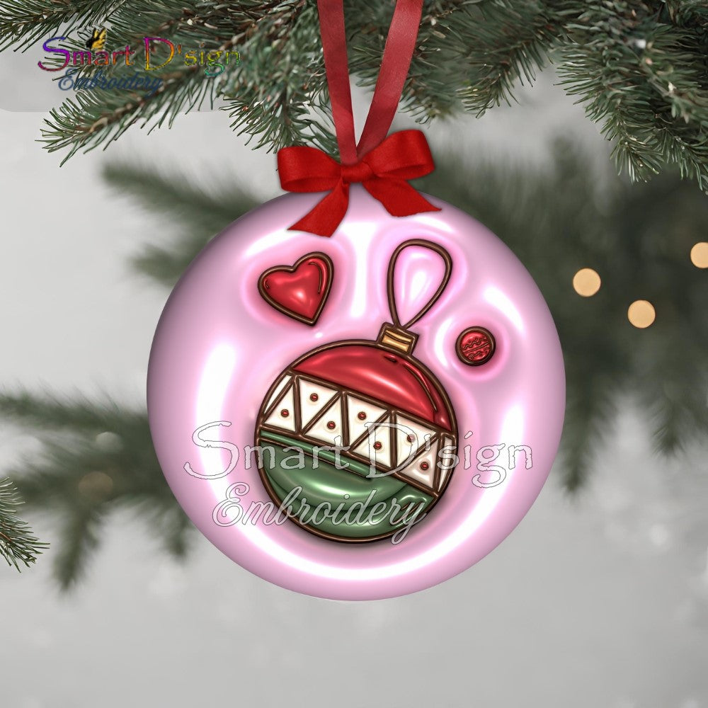 PUFFY JELLY CHRISTMAS ORNAMENTS  - Set 1