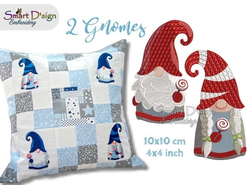 GNOMES WEIHNACHTSWICHTEL PAAR 10x10 cm Tompte Nisse