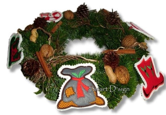 6 CHRISTMAS APPLIQUE PATCHES