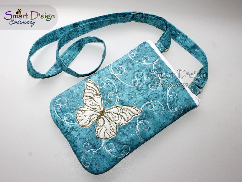 CROSS BODY BAG BUTTERFLY - ITH ZIPPER BAG