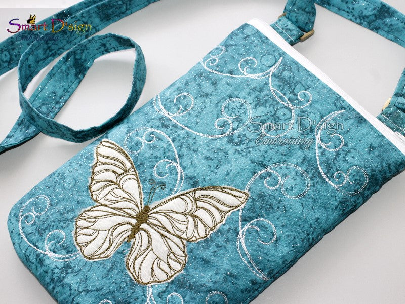 CROSS BODY BAG BUTTERFLY - ITH ZIPPER BAG