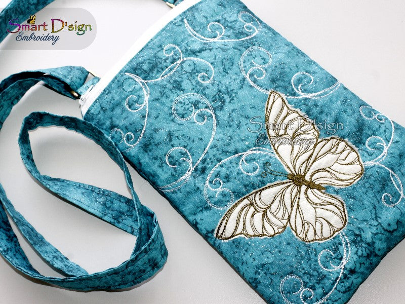 CROSS BODY BAG BUTTERFLY - ITH ZIPPER BAG