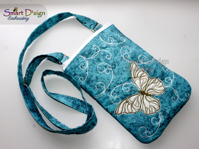 CROSS BODY BAG BUTTERFLY - ITH ZIPPER BAG