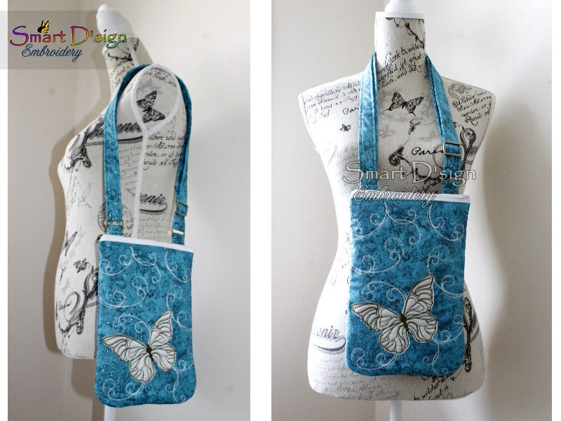 CROSS BODY BAG BUTTERFLY - ITH ZIPPER BAG