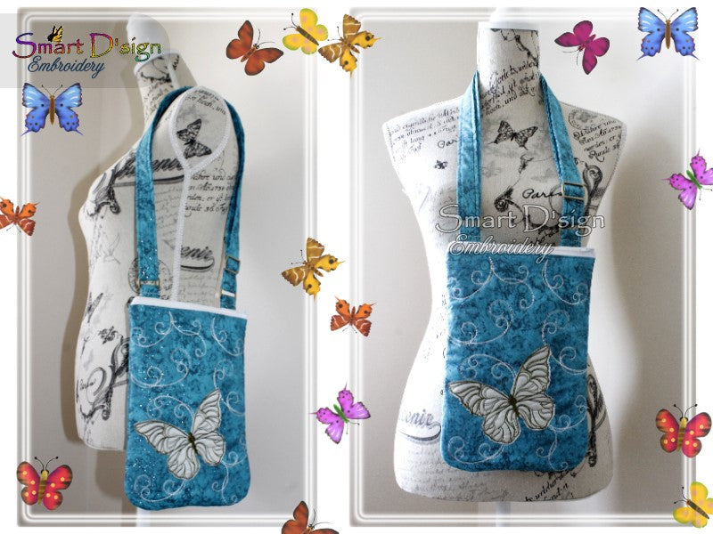 CROSS BODY BAG BUTTERFLY - ITH ZIPPER BAG