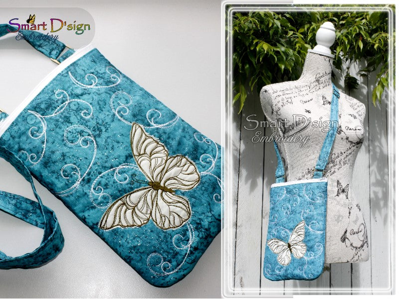 CROSS BODY BAG BUTTERFLY - ITH ZIPPER BAG