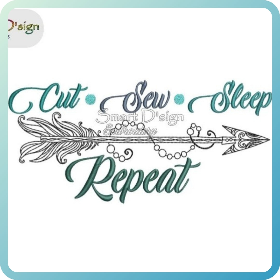 CUT SEW SLEEP REPEAT Boho Pfeil