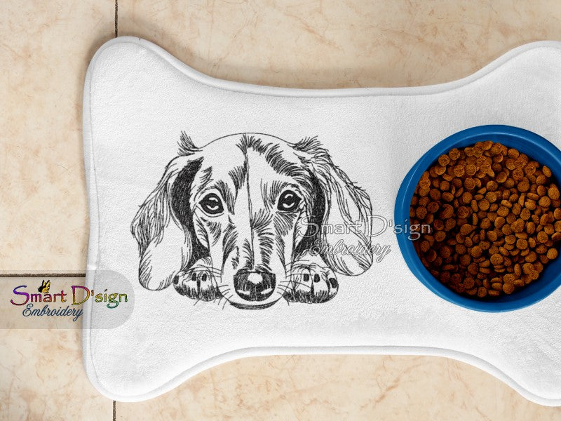 DACHSHUND / DACKEL Sketch Motif