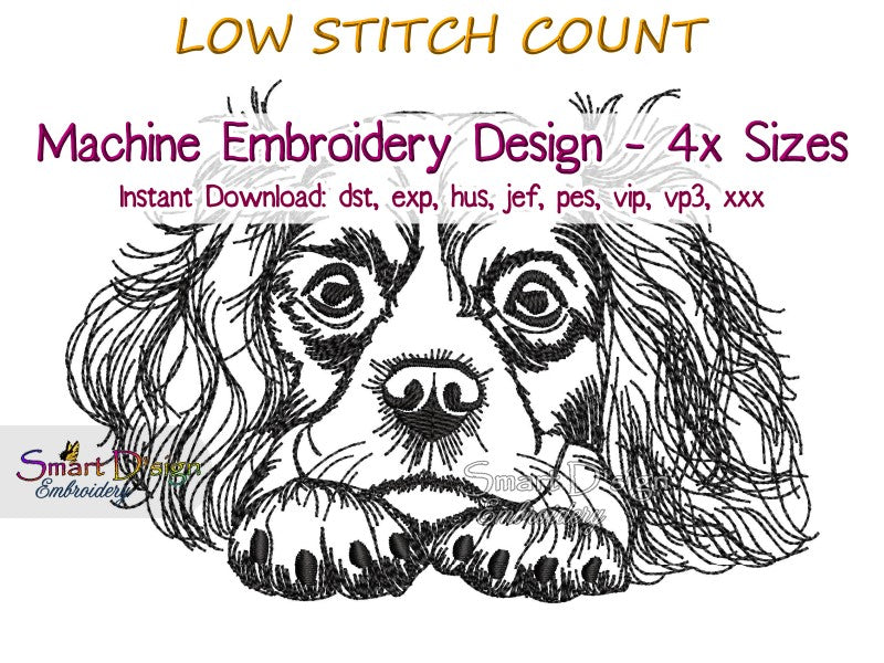 CAVALIER KING CHARLES SPANIEL Sketch Motiv