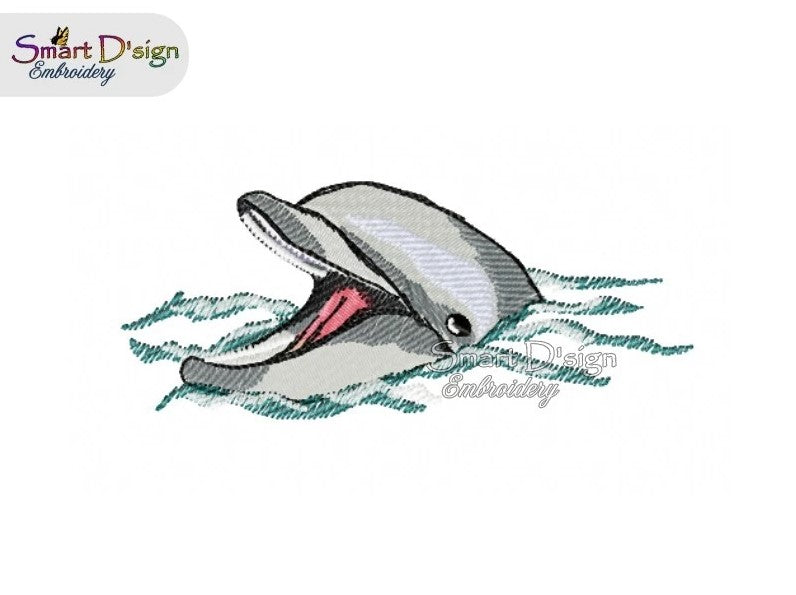 DOLPHIN Fill Stitch Design