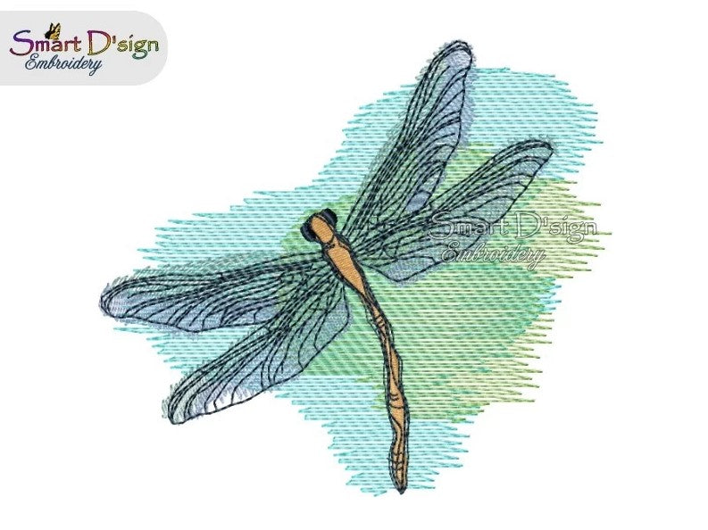 DRAGONFLY Doodle Sketch