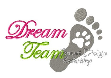 DREAM TEAM FOOT PAW PRINT