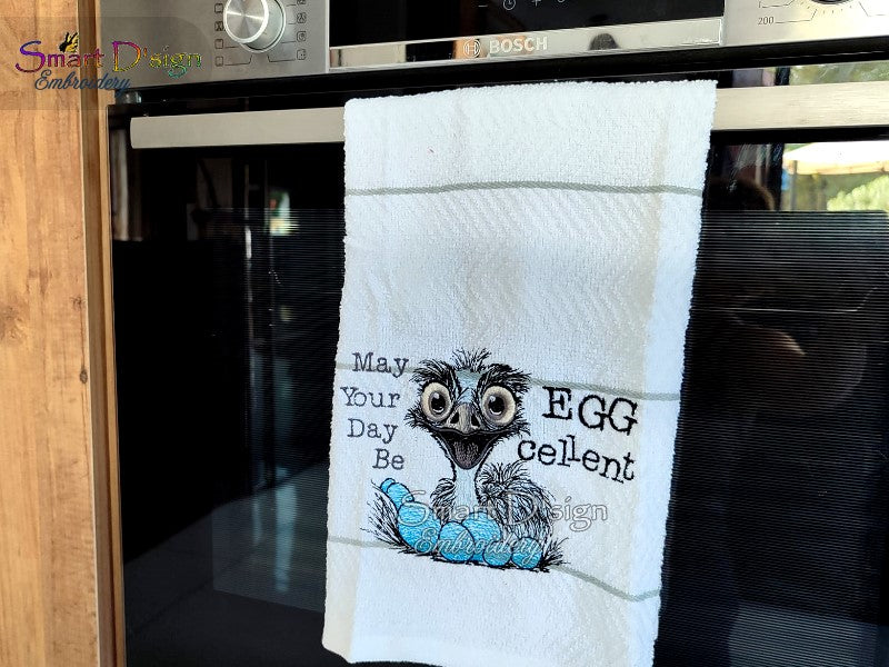 EMU EGG-CELLENT DAY Fill Stitch w. Doodle Outline