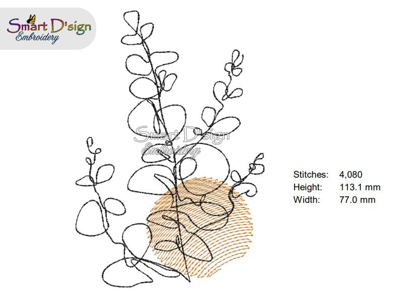 OUTBACK FLOWER No. 1 - Line Art