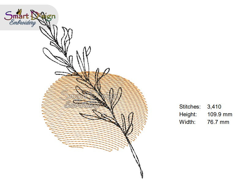 OUTBACK FLOWER No. 5 - Line Art