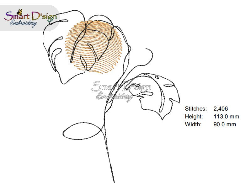 SET 9x OUTBACK FLOWERS Line Art