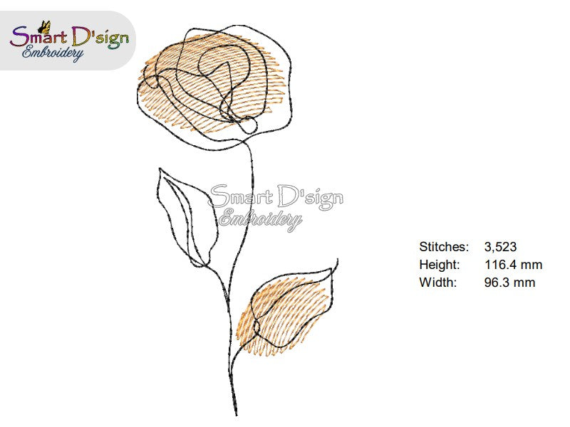 SET 9x OUTBACK FLOWERS Line Art