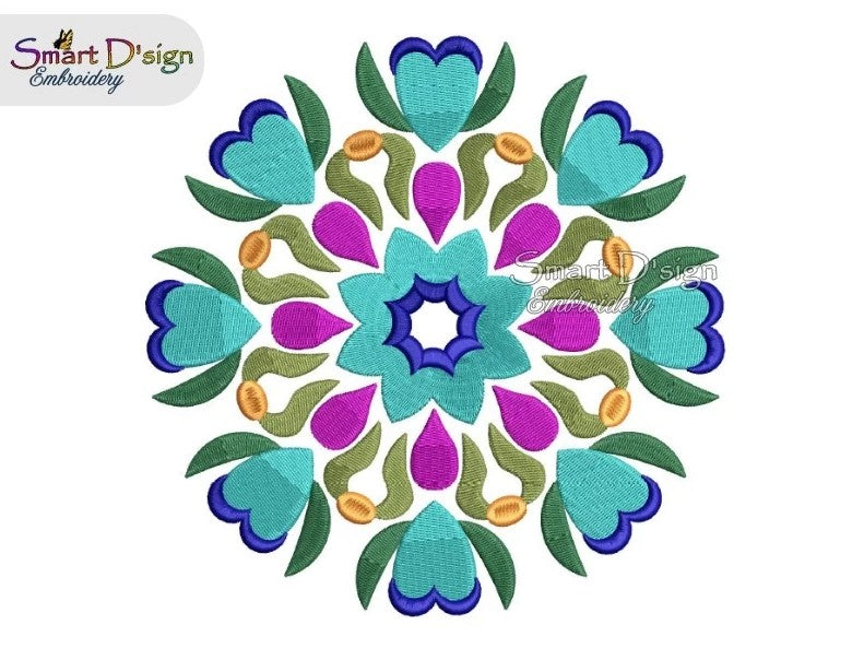 FOLKLORE BLUMEN MANDALA