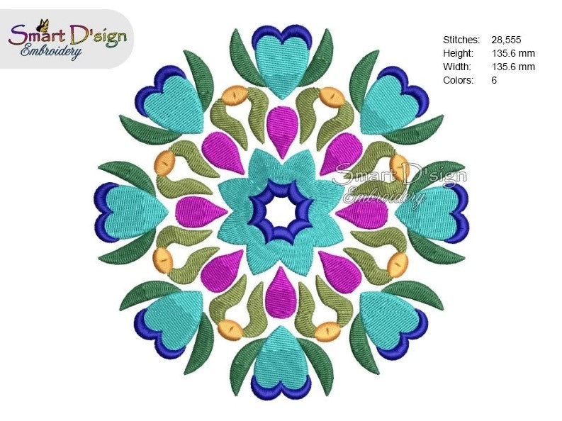 FOLKLORE BLUMEN MANDALA