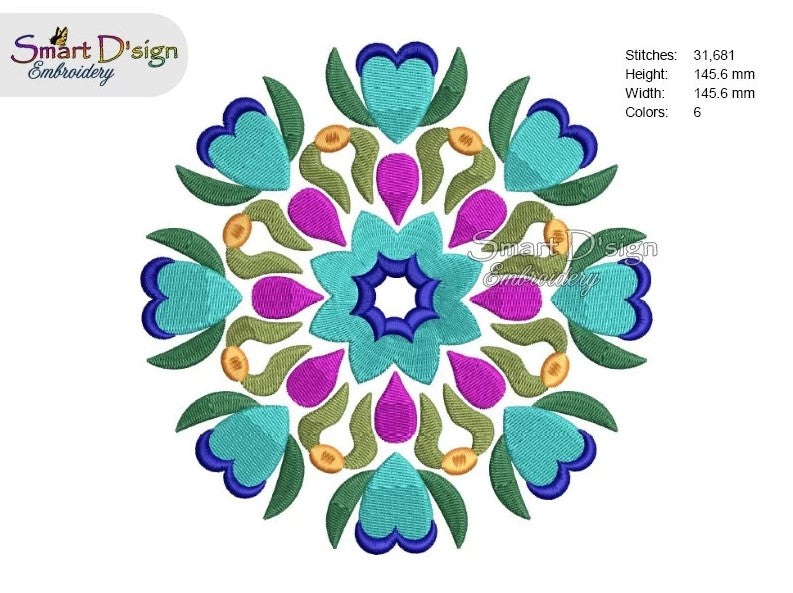 FOLKLORE BLUMEN MANDALA