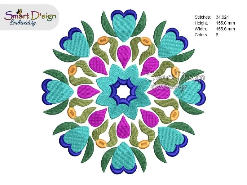 FOLKLORE BLUMEN MANDALA