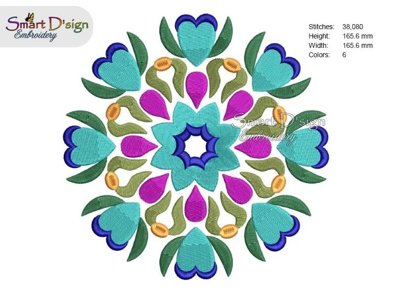 FOLKLORE BLUMEN MANDALA