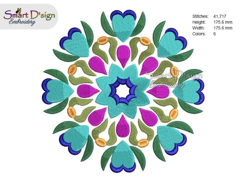 FOLKLORE BLUMEN MANDALA