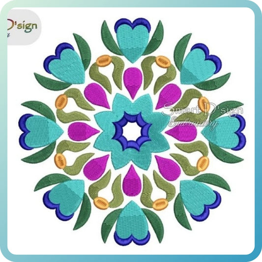 FOLKLORE BLUMEN MANDALA