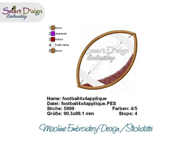 FOOTBALL Applique